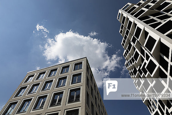 Germany  Bavaria  Munich  Low angle view of modern residential buildings