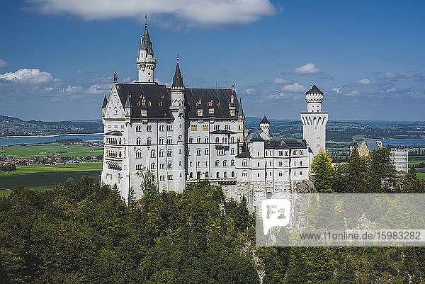 Deutschland  Schwangau  Szenische Ansicht von Schloss Neuschwanstein
