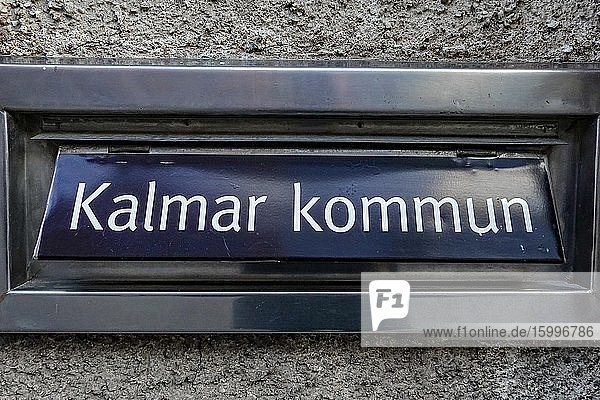 Kalmar Sweden A mailbox for the Kalmar kommun or Kalmar Municipality.