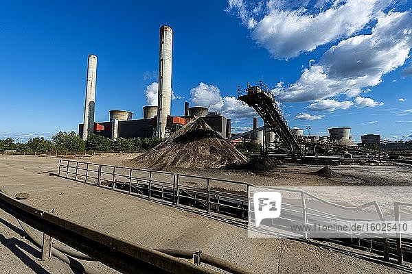 Weisweiler  Germany. The brauncoal fuelled Kraftwerk Weisweiler Electrical Powerplant is still in active production and being fuelled by it's own brown coal mine on approximately 20 kilometers distance.