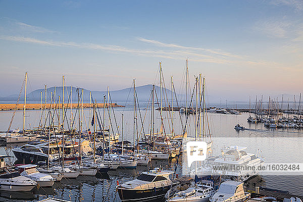 Yachthafen  Alghero  Sardinien  Italien  Mittelmeer  Europa