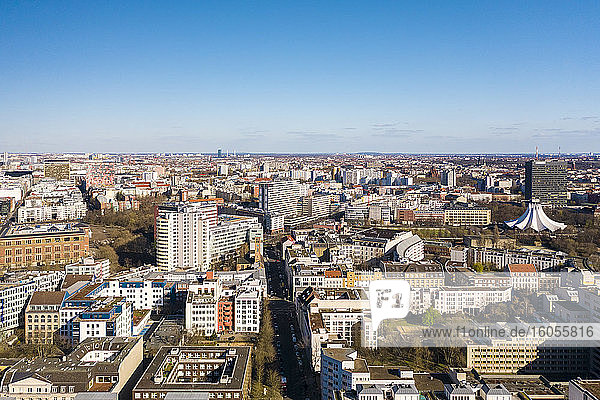 Deutschland  Berlin  Luftaufnahme des Bezirks Kreuzberg