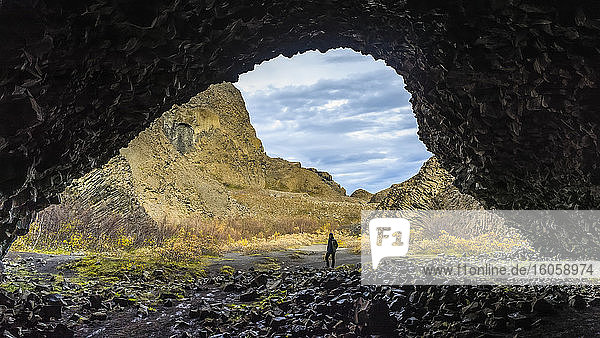 Das Vesturdalur-Tal ist ein Gebiet im Norden Islands  das für seine faszinierenden Felsformationen bekannt ist; Nordurping  nordöstliche Region  Island
