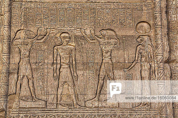 Bas-Reliefs  Hypostyle Hall  Khnum-Tempel; Esna  Ägypten