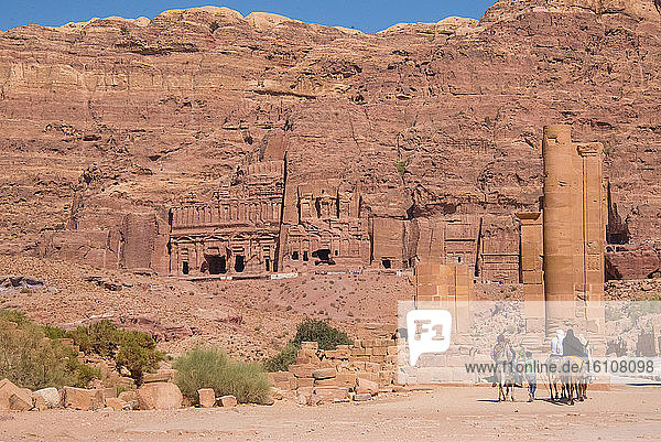 Asia  Middle East  Jordan  Petra  great temple
