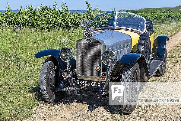 Oldtimer Delage DISS  Roadster  Baujahr 1925  gelb  Österreich  Europa