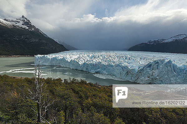 Blick auf den Perito-Moreno-Gletscher  Los Glaciares-Nationalpark  Patagonien  Argentinien