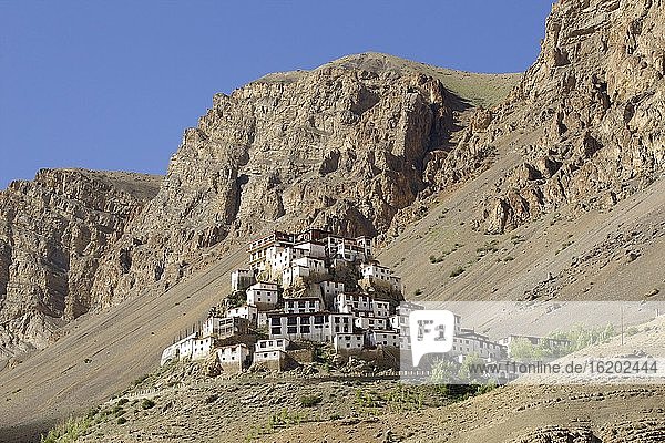 Ki Gompa Monastery in the Himalayas  Kibber  Himachal Pradesh  India