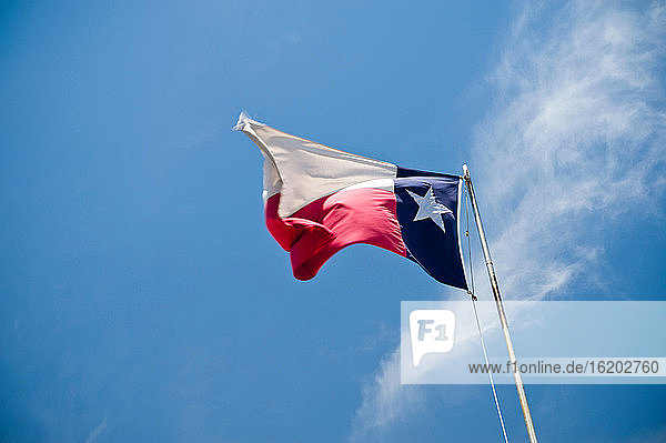 Texas Flag on pole