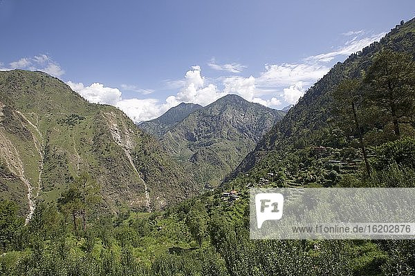 Sutlej-Flusstal  Himalaya  Sarahan  Himachal Pradesh  Indien  Asien