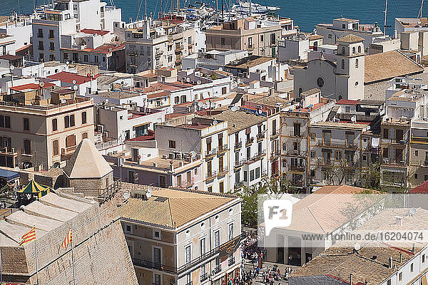 Luftaufnahme der Stadt Ibiza