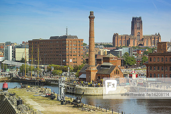 Albert Dock  UNESCO World Heritage Site  Liverpool  Merseyside  England  United Kingdom  Europe