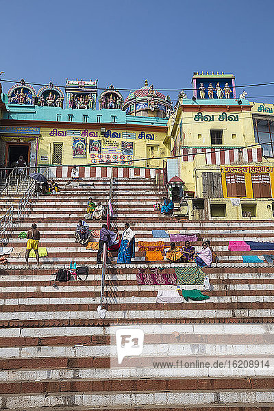 Gauri Kedareshwar Temple  Kedar Ghat  Varanasi  Uttar Pradesh  India  Asia