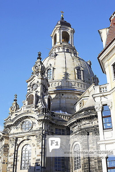 Deutschland  Sachsen  Dresden  Ansicht der Frauenkirche