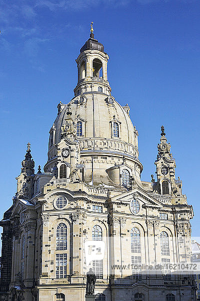 Deutschland  Sachsen  Dresden  Ansicht der Frauenkirche