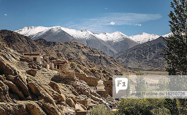 India  Ladakh  Leh  Buddhist monastery in Himalayas