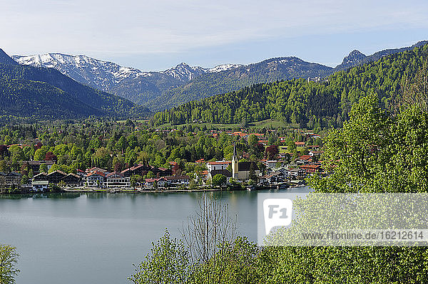 Germany  View of Rottach Egern near lake Tegernsee
