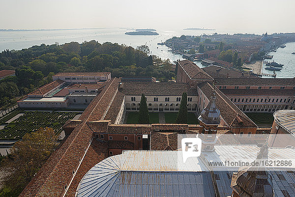 Italien  Venedig  Klostergärten vom Turm von San Giorgio Maggiore