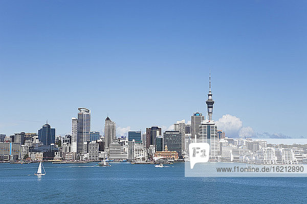Neuseeland  Auckland  Blick auf die Stadt