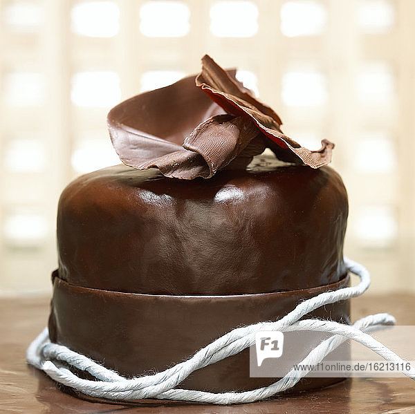 Chocolate cake  close-up
