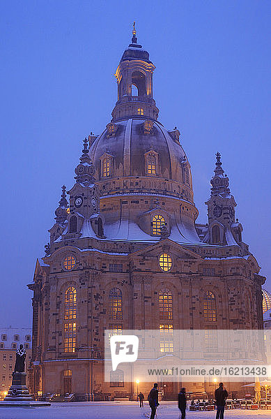 Germany  Saxony  Dresden  View of Church of Our Lady