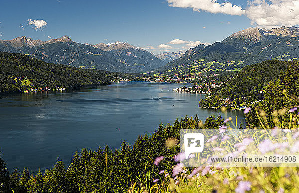 Österreich  Kärnten  Blick auf den Millstatter See