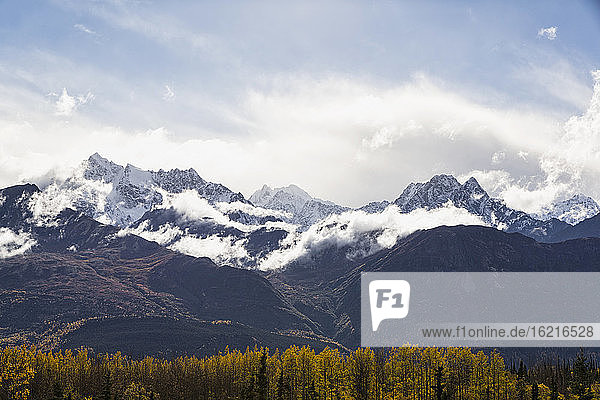 USA  Alaska  Blick auf die Chugach Mountains