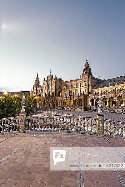 Spanien  Andalusien  Blick auf die Plaza de Espana in Sevilla
