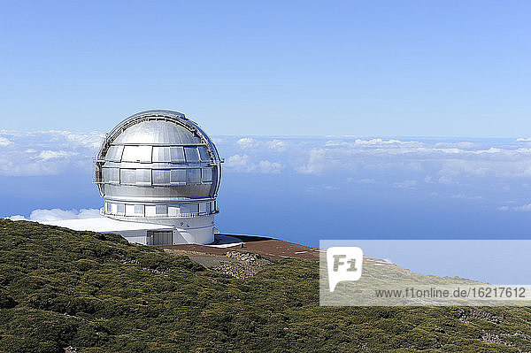 Spain  Canary Islands  View of Astronomical Observatory on Roque de los Muchachos