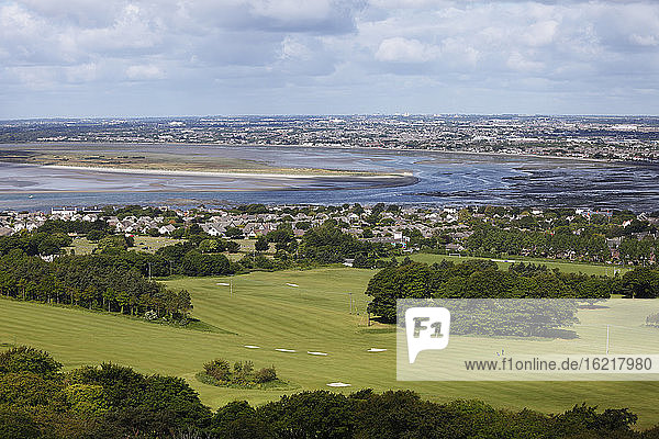 Ireland  Leinster  County Fingal  View of Howth Peninsula with Sutton