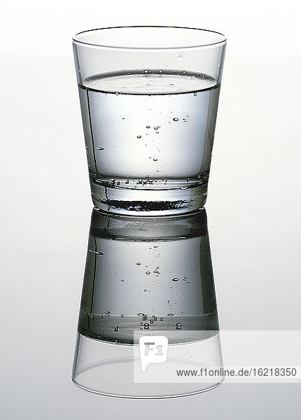 Glas with mineral water