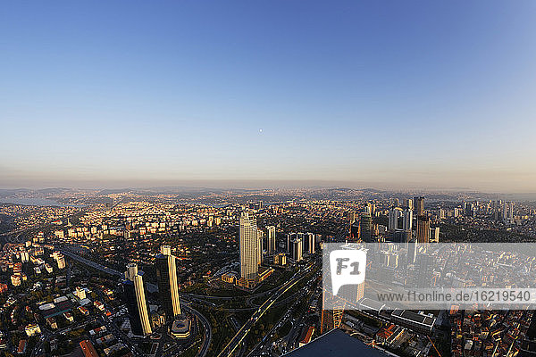 Europe  Turkey  Istanbul  View of financial district at Levent