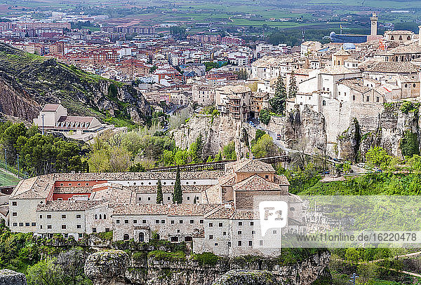 Spain  autonomous community of Castile - La Mancha  city of Cuenca and Parador in the convent San Pablo (16th century) (UNESCO World Heritage) (Most Beautiful Village in Spain)