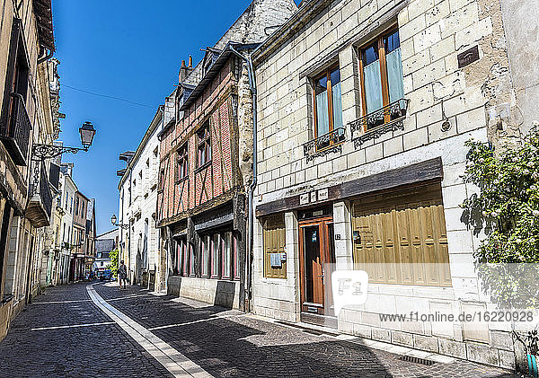 Frankreich  Center-Val de Loire  Indre-et-Loire  altes Chinon  Häuser rue Haute Saint Maurice