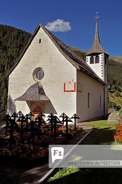 Schweiz  Kanton Wallis  Binntal  Dorf Binn