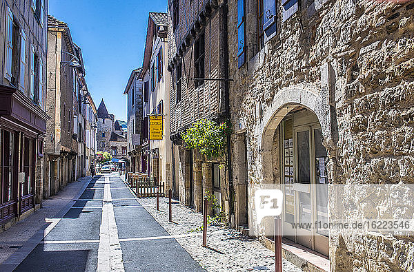 France, Quercy, Lot, medieval house in the rue Centrale