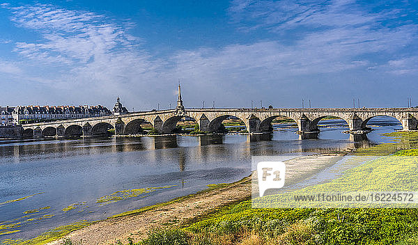 France, Center-Val de Loire, Loir et Cher, bridge over the Loire in Blois