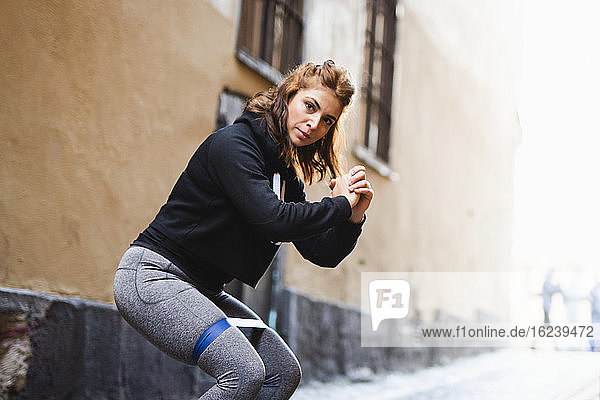 Woman doing squat