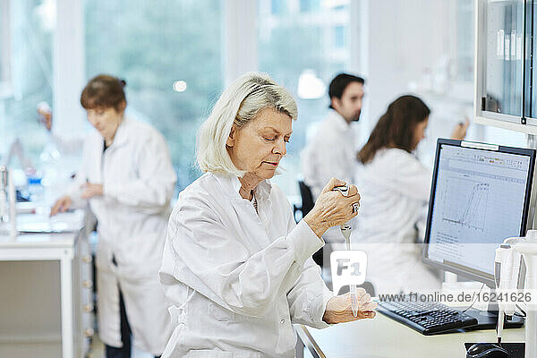 Woman working in laboratory
