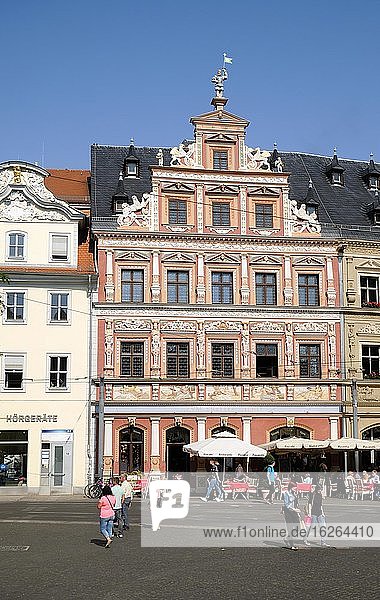 Renaissancebau Haus zum breiten Herd  Fischmarkt  Erfurt  Thüringen  Deutschland  Europa