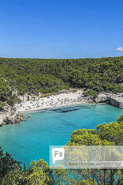 Spanien  Balearische Inseln  Menorca  Strand von Cala Mitjana