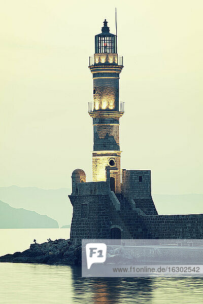 Greece  Crete  Chania  lighthouse