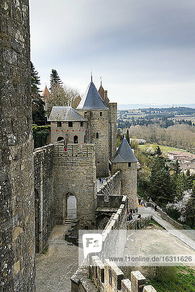 Historische Festungsstadt  Carcassonne  Languedoc-Roussillon  Frankreich
