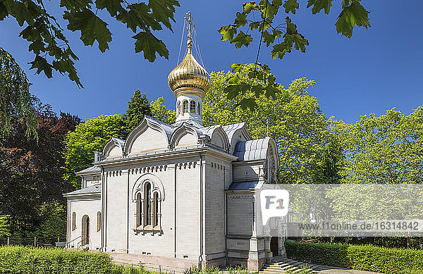 Russische Kirche  Baden-Baden  Schwarzwald  Baden-Württemberg  Deutschland  Europa