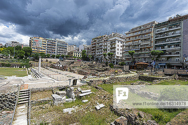 Antike Agora (Platz)  UNESCO-Weltkulturerbe  Thessaloniki  Griechenland  Europa