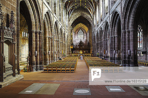 Kathedrale von Chester  Chester  Cheshire  England  Vereinigtes Königreich  Europa