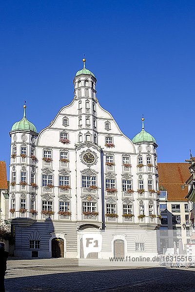 Memminger Rathaus von 1589  Renaissance  Memmingen  Schwaben  Bayern  Deutschland  Europa