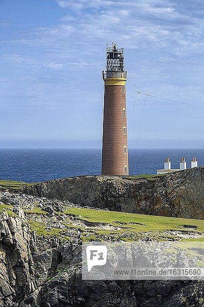 The Butt-of-Lewis Lighthouse at the northernmost point of the Isle of Lewis  Isle of Lewis  Scotland  United Kingdom  Europe