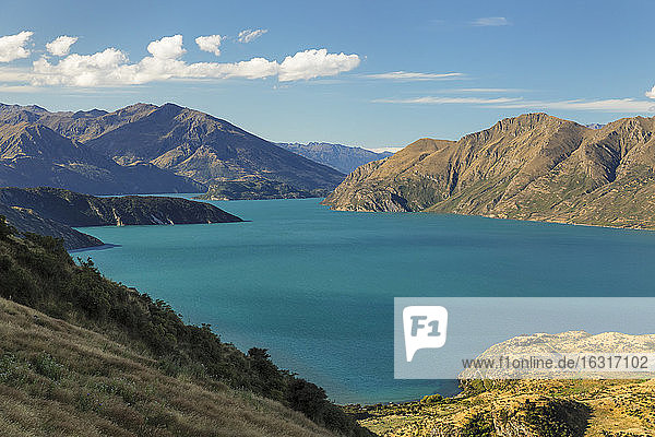 Wanakasee vom Roy's Peak Track  Mount-Aspiring National Park  UNESCO-Weltnaturerbe  Otago  Südinsel  Neuseeland  Pazifik