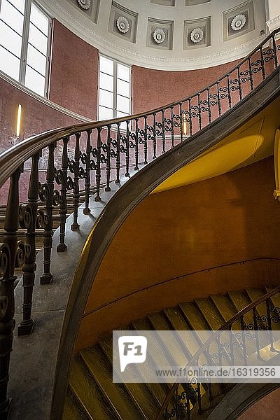 Wendeltreppe, Münchner Residenz, München, Oberbayern, Bayern, Deutschland, Europa